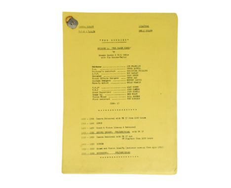 The Goodies (BBC 1970-1982) - The Clown Virus - original production used camera script for the Series 5 episode featuring Joh