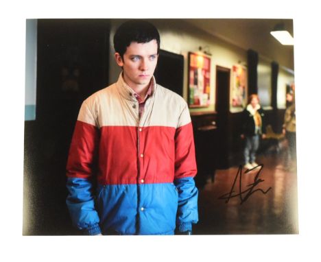 Sex Education (Netflix Series) - Asa Butterfield (Otis) - autographed 8x10" colour photograph from the series. Signed in blac