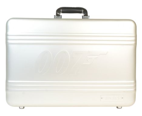 James Bond 007 - Swatch - an original full size silver coloured 007 branded briefcase, used to house the Limited Edition Swat
