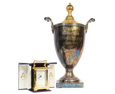 Horse Racing - Goodwood Stewards Cup 1985 - the original winner's trophy from the Stewards Cup Handicap race in 1985, won by 