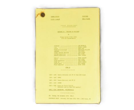 The Goodies (BBC 1970-1982) - Goodies In The Nick - original production used camera script for the Series 4 episode featuring