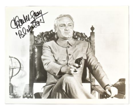 James Bond 007 - Charles Gray (d.2000) - Diamonds Are Forever (1971) - scarce autographed 8x10" black and white vintage photo