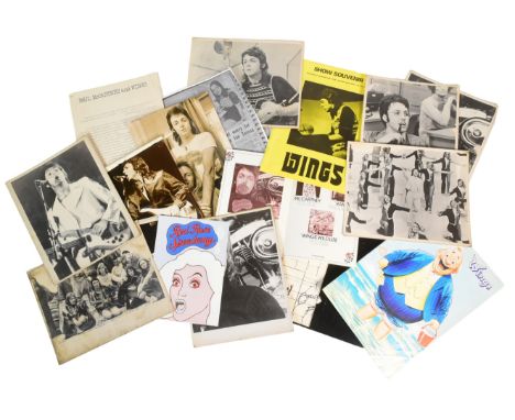 Wings - Paul McCartney (The Beatles) - collection of early Wings ephemera relating to their concert at The Bristol Hippodrome