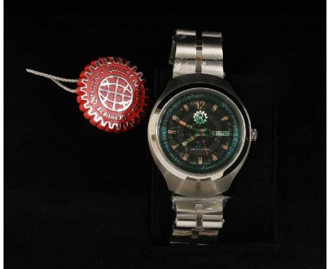 A gentlemen's limited edition stainless steel Constantin Weisz automatic bracelet watch, model no. 17A285CW, 41mm diameter wi