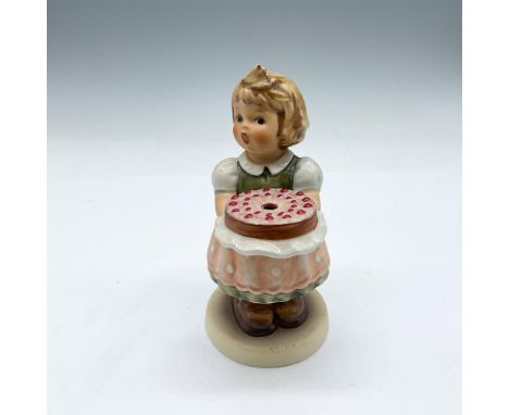 Exclusive special edition No.10 for Goebel Collectors' Club members. Young girl holding a birthday cake. Goebel Hummel backst