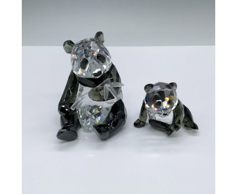SCS first edition of the Endangered Wildlife trilogy. The collection has a mother panda and her cub in back and clear crystal