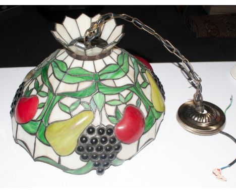 Tiffany Style Ceiling Light. 16.25 Inches Diameter. 