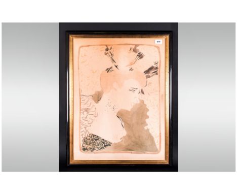 Henri Toulouse Lautrec Mademoiselle Marcelle Lender, en buste. Color original lithograph Of The Period. On Cream Woven Paper,