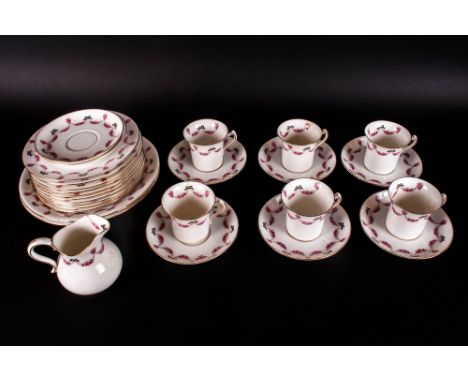 Paragon Part Tea Set comprising various tea cups, saucers, plates etc. together with 150th anniversary commemorative plate.