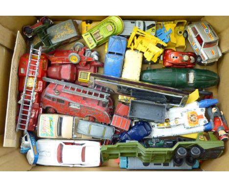 Diecast model vehicles: to include a Dinky Supertoys fire engine no.955       CA