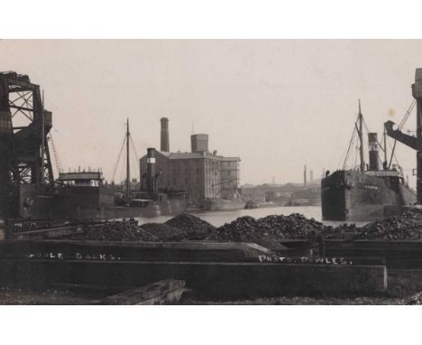 A collection of 25 postcards, including photographic postcards titled ‘Goole Docks’, ‘View from Canal Bridge, Marsh Croft, Tr