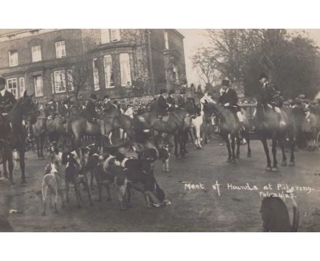 An album containing approximately 400 postcards of hunting interest, including photographic postcards titled ‘A Meet at Selwo