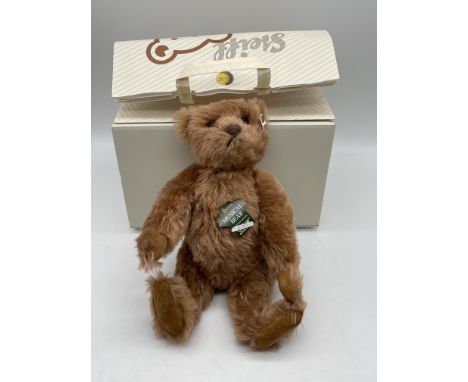 Boxed Steiff Harrods Musical Bear Limited Edition Button in Ear. 