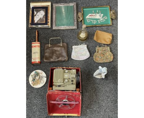 Assorted Lot to include Vintage Purses, Dress Jewellery, Vintage Eumig Wien Film Projector and others. 