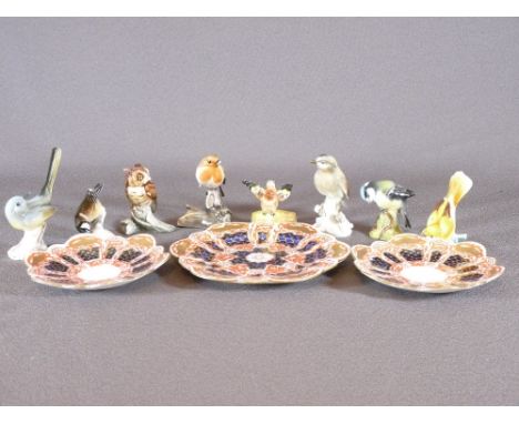 WILEMAN &amp; CO CHINA, three items and a quantity of garden bird ornaments to include Beswick