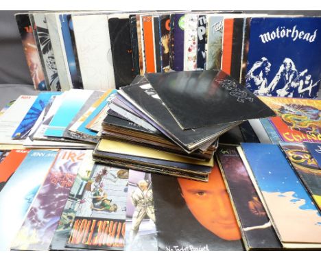 VINYL LPs - approximately 100 including Led Zeppelin, Ran Funk, Railroad, Jeff Beck, ACDC, Black Sabbath, The Rolling Stones,