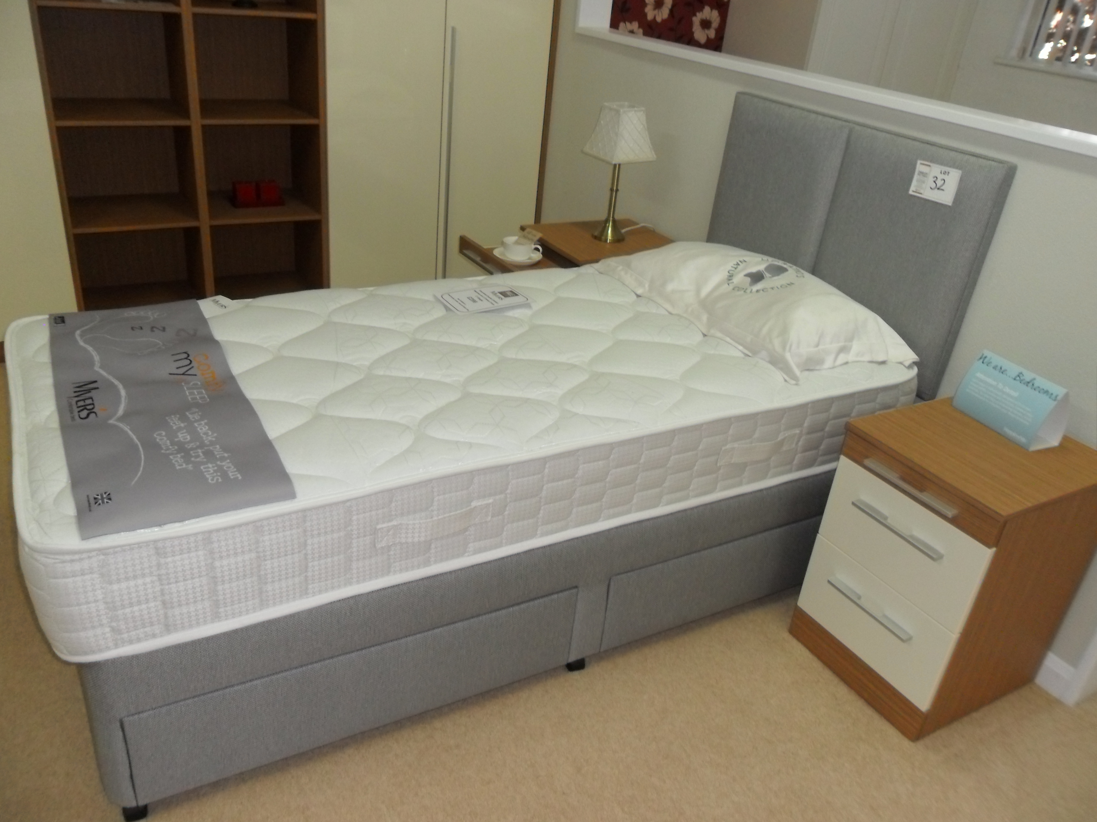 Myers Essential Double Comfort single MATTRESS and 2 DRAWER DIVAN 3 ...