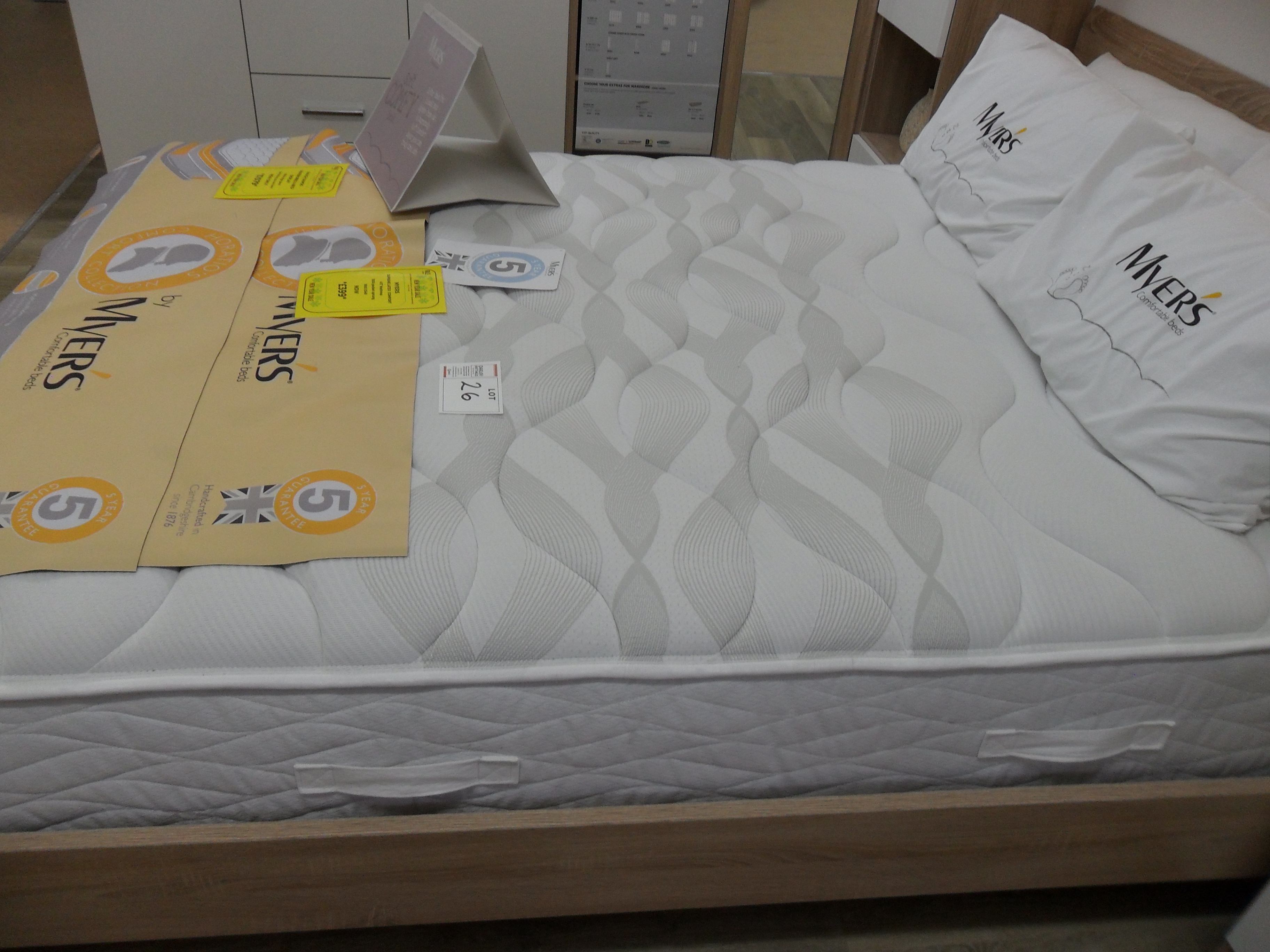 Myers Supreme Latex Comfort 4'6" MATTRESS 1800 pocket sprung RRP £549