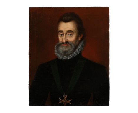 Französischer MalerPortrait eines Adligen mit MalteserkreuzAnfang 17. Jahrhundert Öl auf Leinwand, dubliert 60 x 48,5 cm