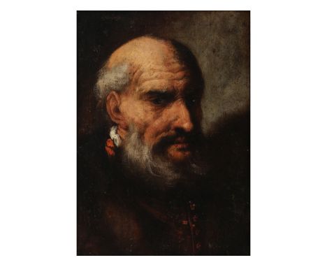 Meisterlicher MalerPortrait eines alten MannesItalien17. Jahrhundert Öl auf Holz42 x 30 cm, mit Rahmen 56 x 44 cm