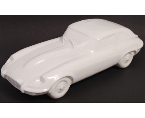 Dartmouth Pottery - E Type Jaguar - A stunning 20th Century retro vintage ceramic pottery 1/12 scale sculpture of the iconic 