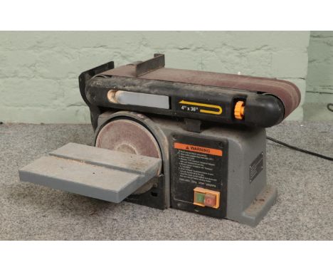 A Chester UK electric belt and disc sander.  Working.