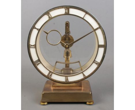 A vintage Kieninger &amp; Obergfell Kundo electronic mantel clock. Height 26cm.  Working order.