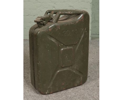 A vintage 20L jerry can.  