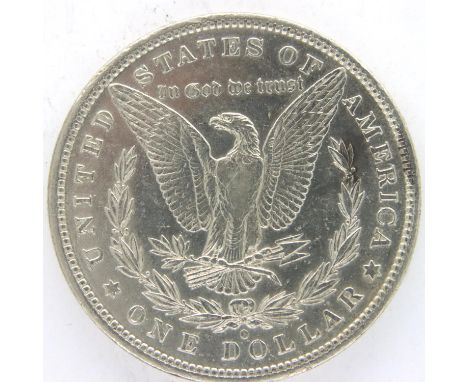 1882 USA silver Morgan dollar. P&amp;P Group 1 (£14+VAT for the first lot and £1+VAT for subsequent lots) 