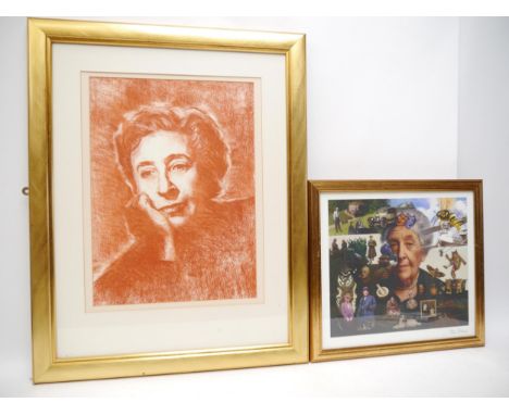Tom Adams (1926-2019), ‘The Mystery of Agatha Christie’, colour print, 2013, a montage that brings together 27 pictorial deta