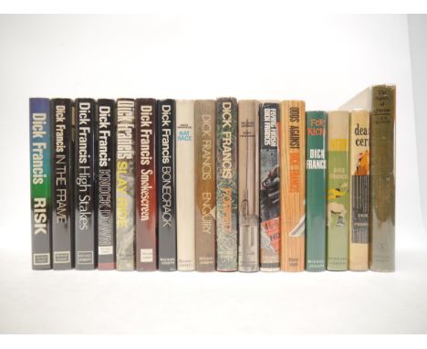 Dick Francis, a complete collection of his first 42 books, all UK 1st editions, all signed, all published London, Michael Jos