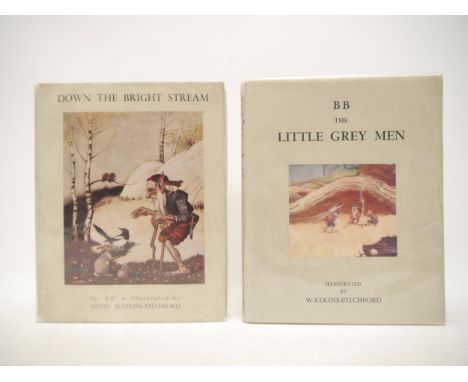 Denys Watkins-Pitchford "BB" two titles: "The Little Grey Men", London, E&amp;S, 1946, 2nd edition, eight coloured plates aft