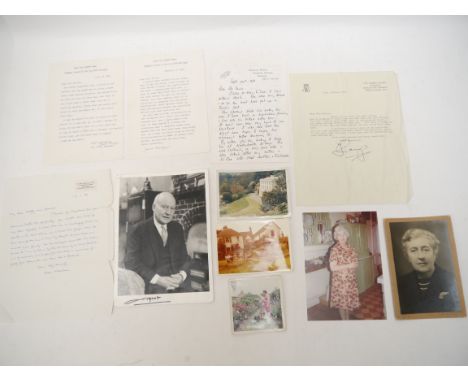 A collection of letters and photographs relating to Agatha Christie, specifically mainly relating to Lily Belson housekeeper,