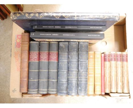 Fifteen leatherbound volumes, including William Forsyth: 'History of the captivity of Napoleon at St. Helena : from the lette
