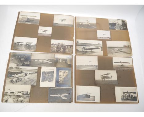 A collection of 31 original photographs of First World War German aircraft: monoplanes, biplanes, triplanes, sea planes; in t