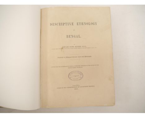 Edward Tuite Dalton: 'Descriptive Ethnology of Bengal', Calcutta, Office of the Superintendent of Government Printing', 1872,