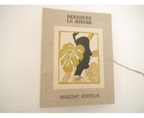 A Derrière le Miroir special cloth covered portfolio, containing six issues of the French art magazine published by Aimé Maeg