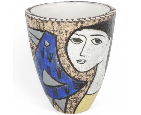 MARI SIMMULSON for Upsala-Ekeby, a ceramic vase “Teadora” designed 1958, signed on the base UE SWEDEN model nr 4344 and maker