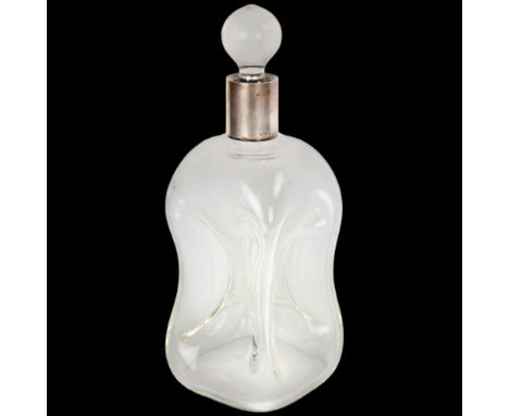 A hallmarked silver Glug-Glug decanter, height 24cmsmall chips to base of stopper, otherwise good condition