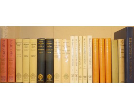 Bowers (Fredson, editor). The Complete Works of Christopher Marlowe, volumes 1 & 2, 1st edition, C.U.P., 1973,  inscriptions 