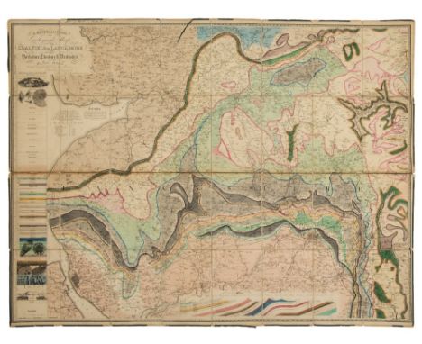 Lancashire. Hall (Elias), A Mineralogical and Geological Map of the Coalfield of Lancashire with parts of Yorkshire, Cheshire