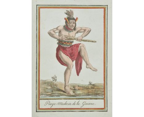 Grasset de Saint-Sauveur Jacques. [Encyclopedie des Voyages, 1795-1796],  47 hand-coloured engraved costume plates by J. Laro