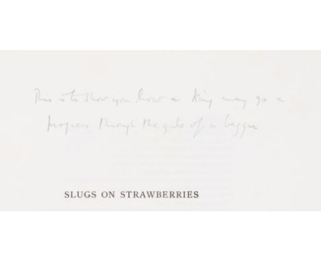 Crowley (Aleister) The Star and the Garter, first edition, [one of 50 copies], this copy with editorial corrections in the au