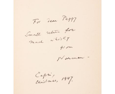 Douglas (Norman) In the Beginning, limited edition signed by the author, signed presentation inscription "For dear Peggy [Gug