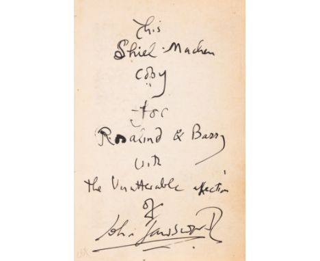 Machen (Arthur) The House of Souls, first edition, author's copy with signed presentation inscription from him to Lytton Arms