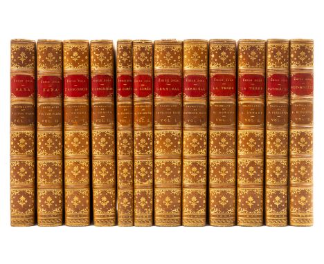 Zola (Émile) [The Works], translated by Arthur Symons, Ernest Dowson, Havelock Ellis and others, 12 vol., one of 10 sets on J