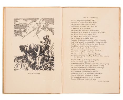 White (Patrick) The Ploughman and other poems, first edition, one of 300 copies, woodcut illustrations by L. Roy Davies, smal