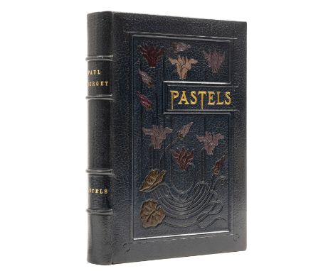 Marius-Michel, binder.- Bourget (Paul) Pastels, number 59 of 200 copies, colour illustrations by Robaudi and Giraldon, finely