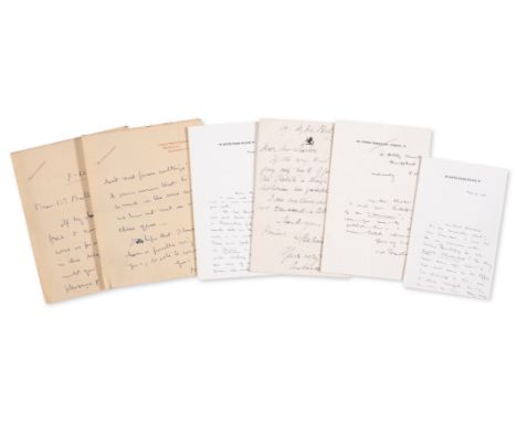 Beerbohm (Max) The Works, first edition, A.L.s. from Beerbohm to Clement Shorter laid onto rear endpaper, press cuttings and 