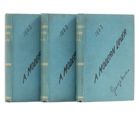Moore (George) A Modern Lover, 3 vol., first edition, 31pp. advertisements to end of vol. 3, pencil mark to vol. 1 M5, very o